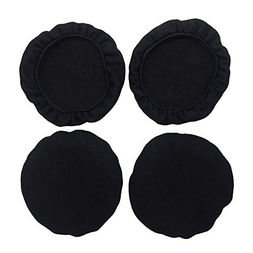Tvoip 2pairs/4pcs Universal Stretchable Headphone Cover Washable Ear Cup Covers Fabric Headset Ear Pad Cover On-Ear Headphones Earpads (3.54"-4.33"(9-11cm)) - size: 3.54"-4.33"(9-11cm)