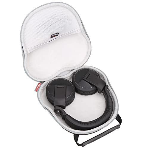 Hard Shell Headphone Carrying Case Compatible with Pioneer DJ HDJ-X5, AirPods Max, SteelSeries Arctis Series - EVA Shockproof Protective Travel Storage Bag, Black