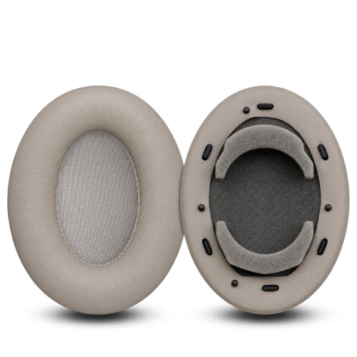 Replacement Ear Pads for Sony WH-1000XM3 Headphones, Ear Cushions for WH1000XM3, Extra Thick Earpads, Headphone Pads with Protein Leather＆Memory Foam, Replacement Cushions - color: Gold