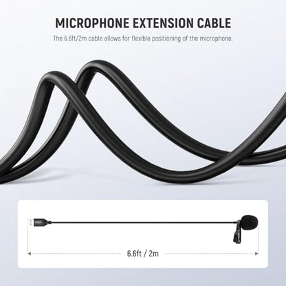 NEEWER LM1 USB A Lapel Microphone Mini Omnidirectional Clip On Lavalier Mic | Plug & Play, 2m Cable, for USB 2.0 Mac Windows PC Laptop Computer YouTube Skype, Podcast, Gaming, Vlog, Video Conferencing - style: 1 Pack w/USB A Plug