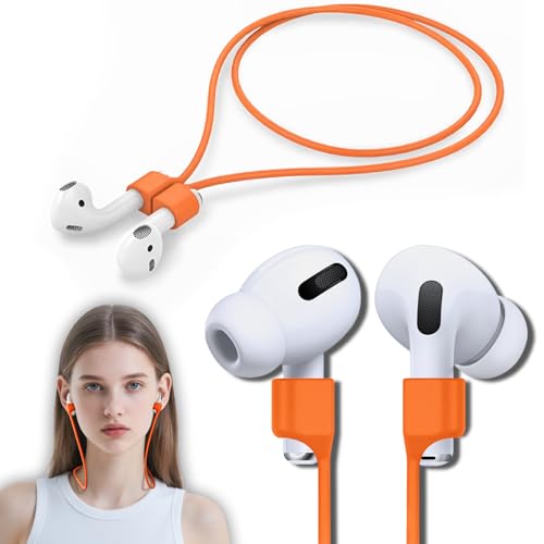 Mooyavia Ultra Strong Magnetic Anti-Lost Strap for AirPods Pro-Orange - color: B21-orange
