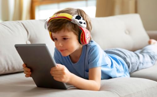 eKids Paw Patrol Marshall Kids Headphones, Wired Headphones Compatiable with 3.5mm Jack, Children's Earphones for School, Home, or Travel | Adjustable Headband - color: Marshall Headphones