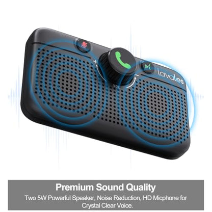 Bluetooth 6.0 Car Speaker, Handsfree Wireless Speaker Kit