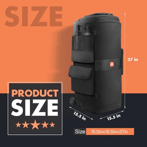 LEFOR·Z Speaker Case Compatible with JBL PartyBox 720,Bottomless Cover | Portable Speaker Dust Cover with Multi-Pockets Fits for JBL Party Box 720 for Outdoor Travel,Cover Only(Without Wheels) - size: Fits for JBL Partybox 720