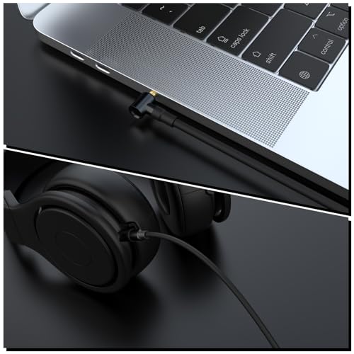 Alitutumao 3.5mm to 3.5mm & 6.5mm Aux Audio Cable, Headphone Extension Cord Compatible with Monster Beats Solo Pro Detox by Dr Dre Headphones (Black) - color: Black