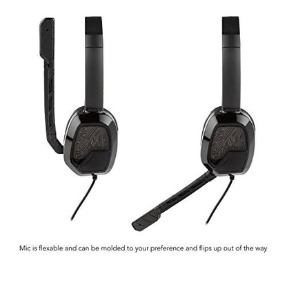 PDP Gaming LVL1 Wired Chat Headset With Noise Cancelling Microphone: Black - Xbox One - color: Black, style: Xbox One