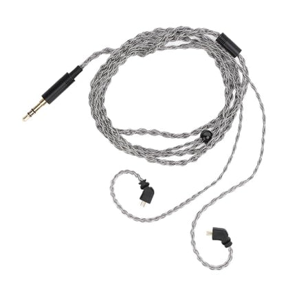 Premium 1 2m Silver Plated Copper Earphone Cable Replacement with 3 5mm to 2 Pin 0 78mm Connector for TFZ QDC UE ClearWiring Compatible in Ear Monitors