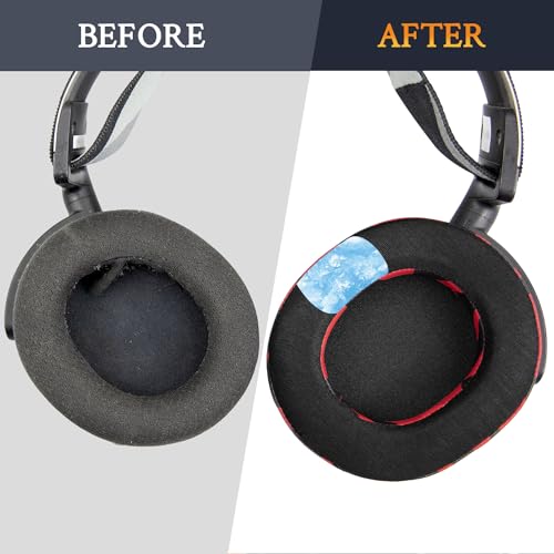 SOULWIT Earpads for SteelSeries Arctis 1/3/5/Arctis 7/7+/7P/7P+/7X/7X+/9/9X/Pro/Prime(Do Not Fit Any Arctis Nova) Headset, Cooling Gel Ear Pads Cushions with Ice Silk Fabric - Red Storm - color: Red Storm