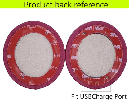 Replacement Ear Pads Compatible with Beats Solo3.0 Wireless Dark Brick red - color: Dark Brick red