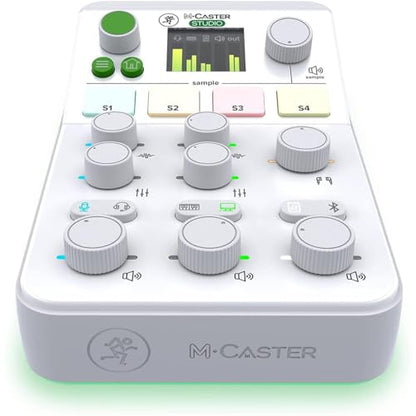 Mackie M-Caster Studio Desktop Live Streaming Mixer- White - color: White, style: Live Streaming Mixer