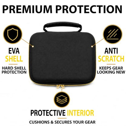 Musiin Audio Interface Compatible with SSL1,UA Volt 276(Gold Tone Edition) | Custom Shape Fit Refined Gold Style Soft Cushioning Material Organized Layout Ready For Travel