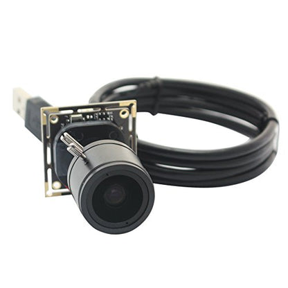 ELP H.264 1080P USB Camera Module with Microphone, 2.8-12mm 4X Zoom Webcam | Variable Focus PC Camera for Computer & Laptop, UVC USB2.0 Varifocal Lightburn Camera for Day Night Vision Home Security - size: 2.8-12mm lens
