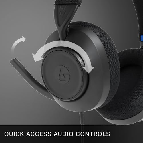 PowerA LucidSound LS10P Gen 2 Wired Gaming Headset for PlayStation - Black, Quick-Access Audio Controls, Designed for Comfort, Premium Audio, flip-to-Mute Boom mic, PC Compatible - style: Black