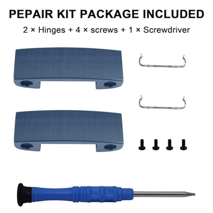 Adhiper Hinge Replacement Metal Repair Parts for Beats Studio Pro Headphone | Studio Pro Durable Repair Kit Replacement Headband Metal Folding Hinge Clip Cover Pin Repair Parts Set（Navy） - color: Navy