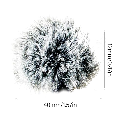 Furry Mic Covering Windscreen for Microphone Reduces Noise and Outdoor Interferences for Outdoor Guard