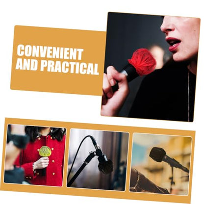 BESPORTBLE 80Pcs Disposable Microphone Covers Non Woven Mic Protectors for Clean and Use Recording Studios Live Performances and Conferences Each