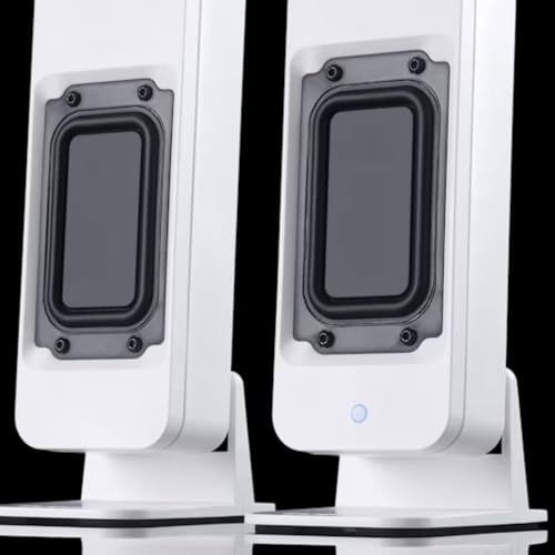 DROP BMR1 V2 Nearfield Monitors – Compact Desktop Speakers – White | BMR Drivers, Bluetooth & Analog Connectivity, Wide Soundstage, Wired/Wireless Powered Speakers for PC & Home Audio