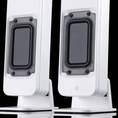 DROP BMR1 V2 Nearfield Monitors – Compact Desktop Speakers – White | BMR Drivers, Bluetooth & Analog Connectivity, Wide Soundstage, Wired/Wireless Powered Speakers for PC & Home Audio
