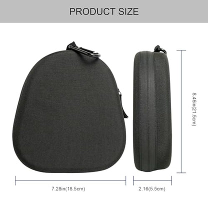 Headphones Case for Skullcandy/JBL/Bose/Sony Wireless Headphones - Black | Travel Case Carrying Cover Bag, Storage Protective Bag with Cable - color: Black