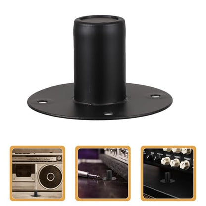 Iron Speaker Stand Base for Stable Audio Mounting, Black