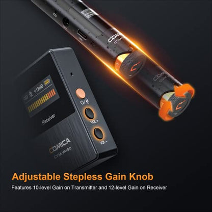 COMICA VM30 Wireless Shotgun Microphone with USB-C&3.5mm Output for Camera