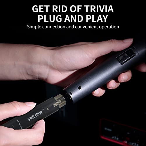 M1 In-line Microphone Pream, Mic Booster Preamplifier with 28dB Gain for Dynamic and Passive Ribbon Microphones (Black)