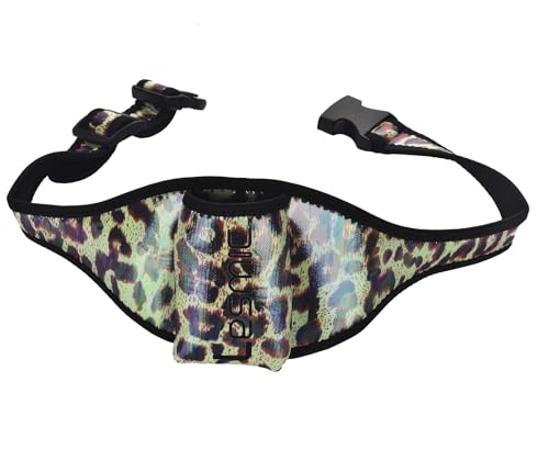 Lesmic Adjustable Fitness Aerobic Mic Belt Microphone Pouch Bodypack Holder Transmitter Carrier for LesMills Instructors for Group Fitness Exercise GX Instructors Theater Speakers Leopard Green