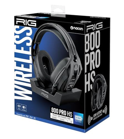 RIG 800 PRO HS Wireless Gaming Headset & Multi-Function Base Station PS5 | Low-latency 2.4GHz wireless for PlayStation PS4, PS5, PC, Mac, USB – Multiplatform - 60 Hour Battery - Flip-to-Mute Mic