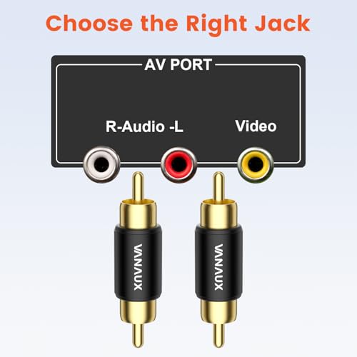 VANAUX 2-Pack RCA Male to Male Coupler,Barrel Connectors Subwoofer RCA Adapter Gold Plated for HDTV,Speakers, Amplifiers, Car Audio-Black - size: 2PCS-black, style: RCA Male to RCA Male
