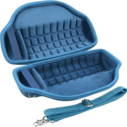co2CREA Case for JBL Charge 6 Portable Bluetooth Speaker, Blue | High-Density Foam Padding, Reinforced Handle, Detachable Shoulder Strap, Compact Lightweight Design, Dust Protection - color: Blue Case