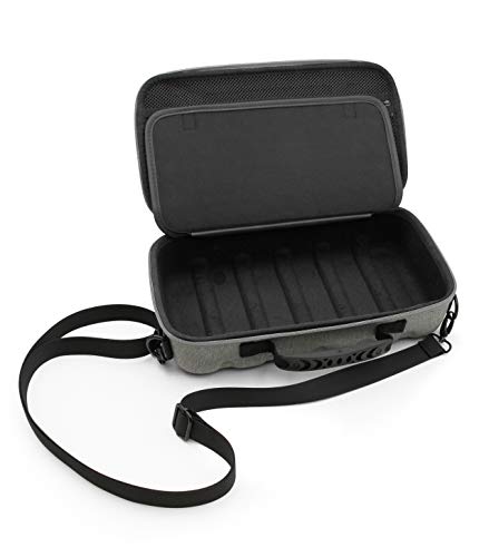 CASEMATIX Gray Audio Mixer Case Compatible With Yamaha AG06MK2 USB Interface or Yamaha AG03MK2 Audio Mixers & Recording Accessories - Includes Carry Case Only with Shoulder Strap and Carry Handle