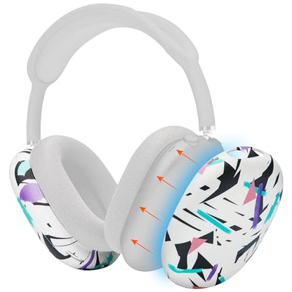 WC ShellZ Max - Protective Shell Covers for AirPods Max 1 & 2 | Made by Wicked Cushions | Made with Premium Silicone | 90's White - color: 90's White
