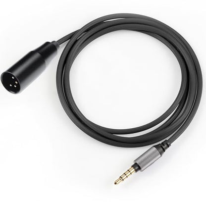 FAAEAL WH-1000XM5 Audio Cable Replacement for Sony WH-1000XM3 XM4 MDR-950BT MDR-1AM2 WH-XB910N Headsets ATH-M50xBT2 Headphones 6.5ft 4Pin-XLR - color: Black(6.5ft 4PIN-XLR)