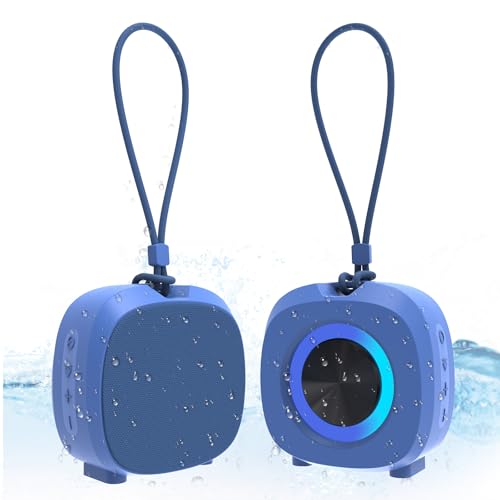 WUIUHOU Portable Bluetooth Speakers, RGB Lights TWS Speakers，Wireless IPX5 Waterproof Mini Speaker with Loud Stereo Sound,15 Hours Playtime, Rechargeable Battery.