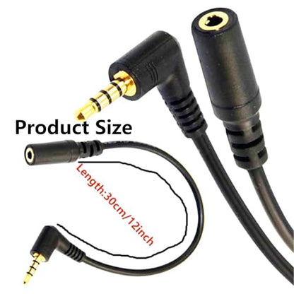 3.5mm 4 Pole Stereo TRRS Audio Adapter Cable Male to 3.5mm