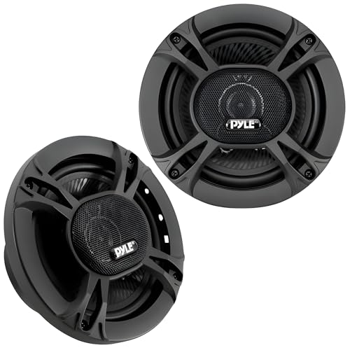 Pyle 3-Way Universal Car Stereo Speakers-300W 6.5” Triaxial Loud Pro Audio Car Speaker Universal OEM Quick Replacement Component Speaker Vehicle Door/Side Panel Mount Compatible PL613BK (Pair), black - size: 6.5