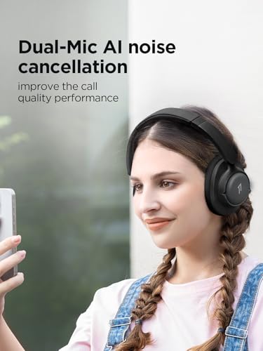 1MORE Wireless Bluetooth Noise-canceling Headphones - HQ31 SonoFlow SE Over-Ear Headphones with Hi-Res Audio, 90H Playtime, Clear Calls, Preset EQ Via App, Comfort for Home Office Travel(Black) - color: Black