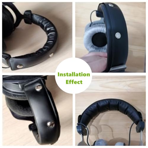 DT770 Headband Replacement for Beyerdynamic DT770 Pro/ DT990 Pro Headset | DT880 High-Density Headband Cover Cushions Repair accessories Parts - Black