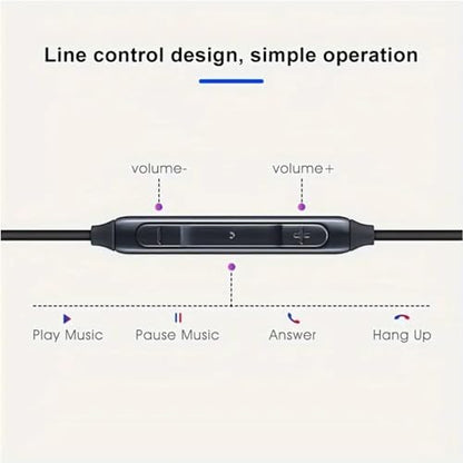 2025 New in-Ear Earbuds Stereo Headphones for Samsung Galaxy Z Fold6 S25 S24 S23 S22 S21 S20 Note 10 10+ - Designed with Microphone and Volume Remote Type-C Connector-Black - style: 2025 NEW DAC HD headphones(USB-C)