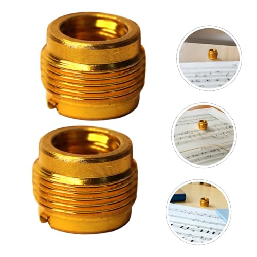 6pcs Aluminum Microphone Screw Converter Set 3/8 to 5/8 Thread Adapter with Anti-Vibration Design Compatible with Mic Stands and Recording Equipment