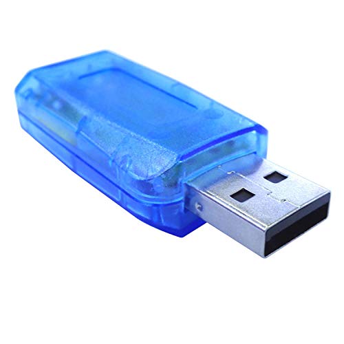 USB Audio Adapter 3.5mm Headphone and Microphone Jacks External Stereo Sound Card Plug and Play No Drivers Needed Compatible Windows, Mac, Linux, PC, Notebook, Desktop, PS4 (Three Colors)