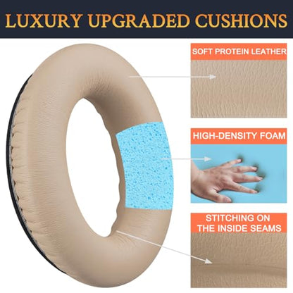 Earpads for Bose SoundLink AE2 - Beige | for SoundLink Around-Ear II (Model BA2) Over-Ear Headphones - color: Beige