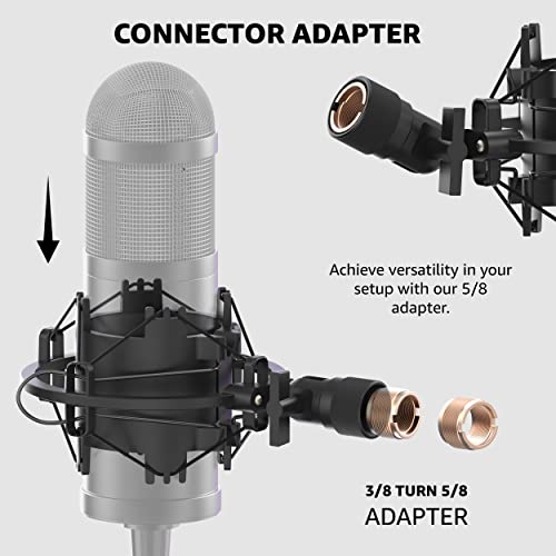 Microphone Shock Mount - Noise Isolation, Anti Vibration for 48-51mm Condenser Mic