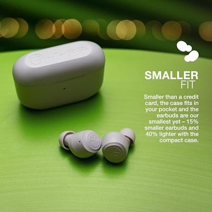 JLab, Go Air Pop, True Wireless Earbuds, Bluetooth 5.1, Dual Connect, IPX4, EQ3 Sound Settings, Lilac | In-Ear Headphones, Bluetooth, Wireless Earbuds, Earbuds with Microphone, USB Charging Box, Dual Connect, EQ3 Sound - color: Lilac