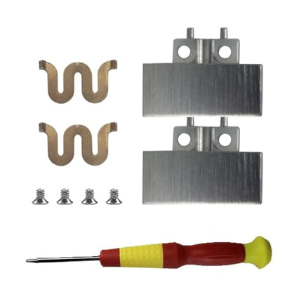 Solo4 Metal Folding Hinge Clip Pin Repair Kit for Beats Solo4 Headphone | Sturdy metal folding hinge set with clip and pin,easy installation to repair broken folding parts of Beats Solo4 headsets - color: Matte Black