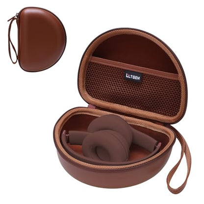 Case for Beats Studio Pro/Solo 4/Studio3/Solo3 Wireless Headphone Dark Bown | Hard Carrying Travel Case for Beats Studio Pro/Solo 4/Studio3/Solo3 Wireless Headphone - color: PU Dark Bown