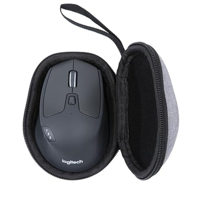 Ginsco Hard Travel Case Compatible with Logitech M720 Triathlon/M705 Marathon/M510/M550/M330/M317/M196/M185 Wireless Mouse, Universal Hard Shell Storage Case (Gray, M) - color: Gray, size: M