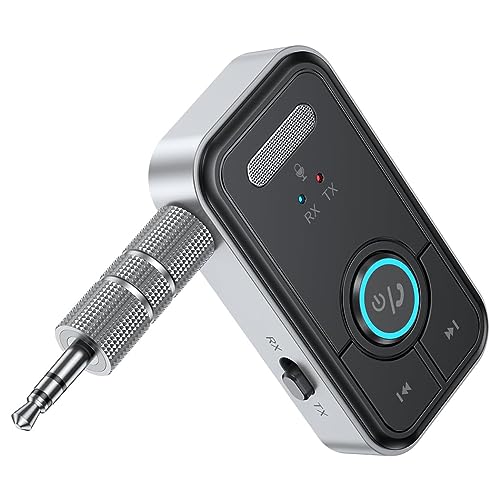 FMIIFMS Premium Pro Bluetooth 5.4 Transmitter Receiver,2-in-1 Wireless Transmitter for TV/Headphones,Gym,Bluetooth Receiver for Car/Home Stereo