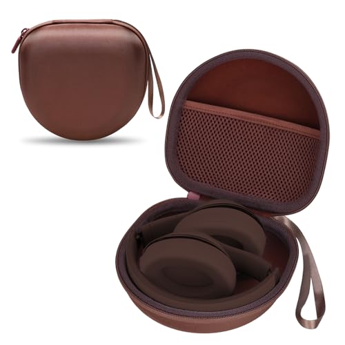 Headphone Headset Case for Beats Studio Pro Solo 4/JLab JBuds Lux ANC/JBL/TOZO/BERIBES/Picun/KVIDIO Noise Cancelling Over-Ear Foldable Headphone, Brown - color: Brown