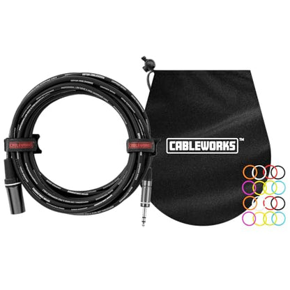 By Gator Cases Composer Series Deluxe 10 Foot XLR Male to TRS Cable, (GCWC-XLR-10MTRS) - size: 10 Feet, style: TRS/XLR Male